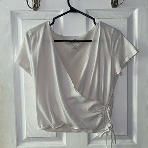 Hollister White Baby Tee